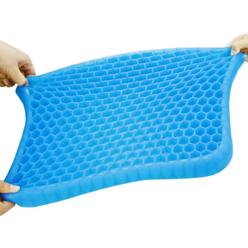 Grote Maat Elastische Gel Kussen Gel Gel Zitten Kussen Honingraat Auto Sofa Kussen Cervicale Gezondheidszorg Pijn Pad Flexibele Gel seat