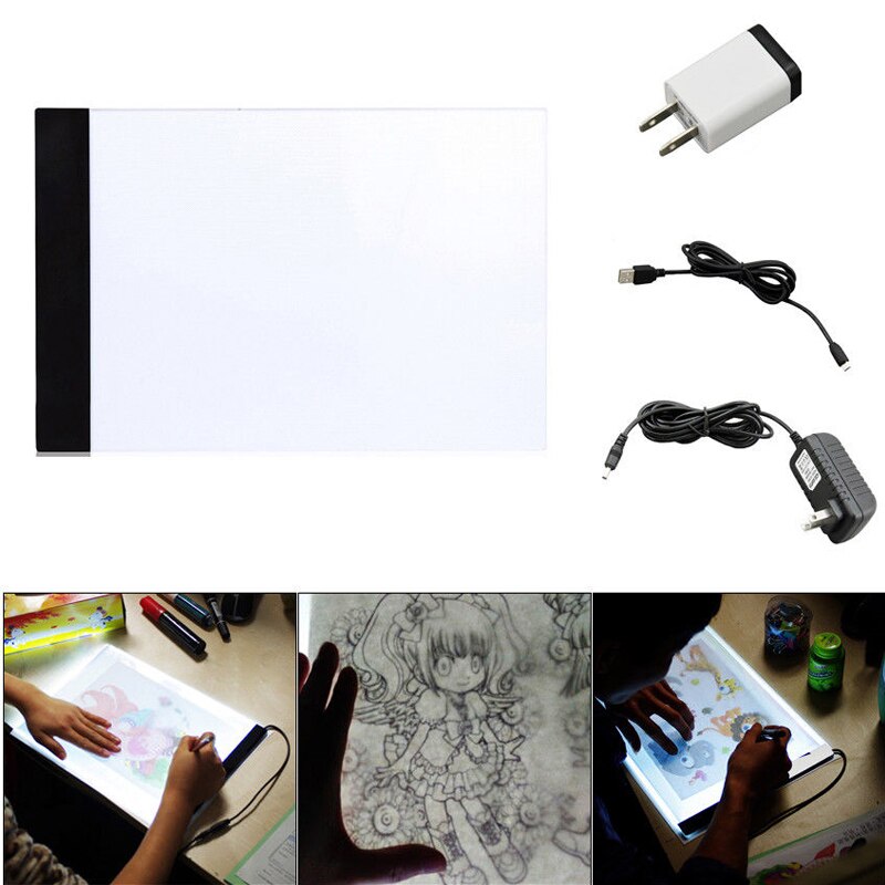 LED Light Box Drawing Tablet - A3 Size - Stufenlose Dimming - USB Powered Graphics Pad