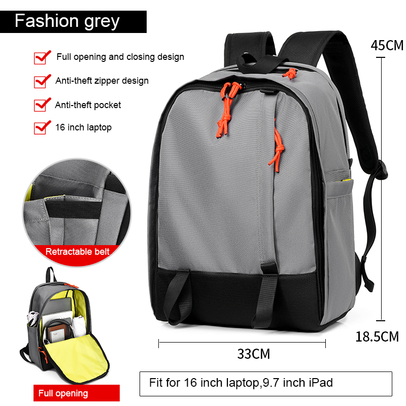 16 Inch Laptop Backpacks Anti Theft Men Schoolbag ... – Grandado