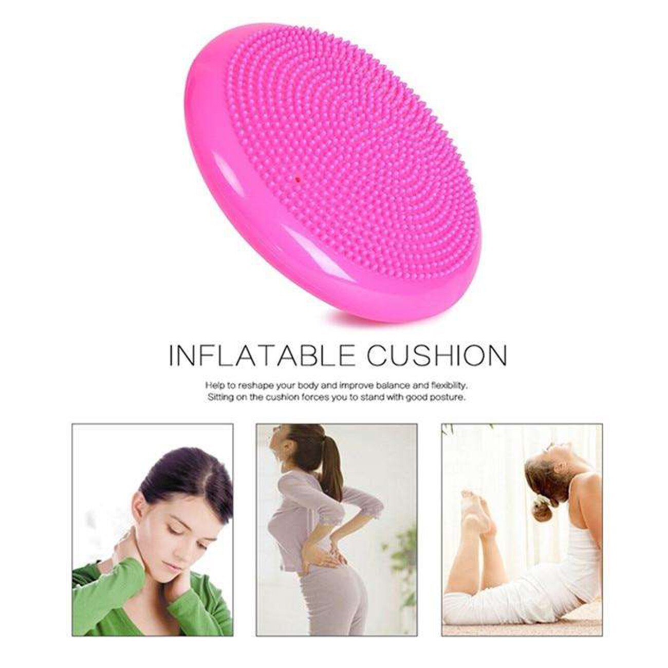 Wobble Cushion Stability Balance Disc Fitness Core Trainer Wiggle Pad for Home or Office Desk Chair and Kids Workout Equipment