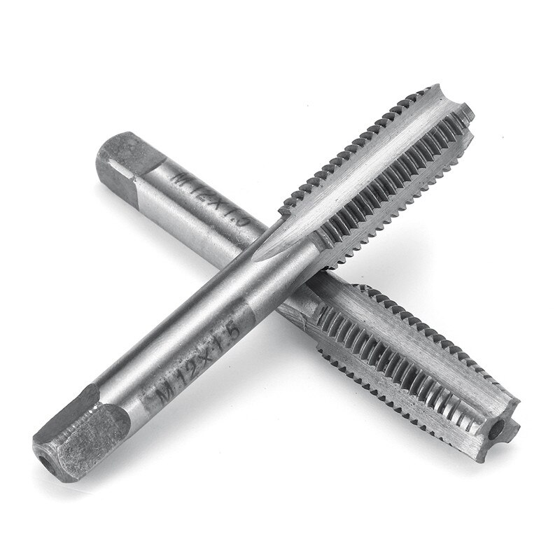 2X M12 M14 M16 M18 M20 1,5mm paso HSS derecha recta rosca fina grifo conector métrico herramientas de mano para el mecanizado de moldes