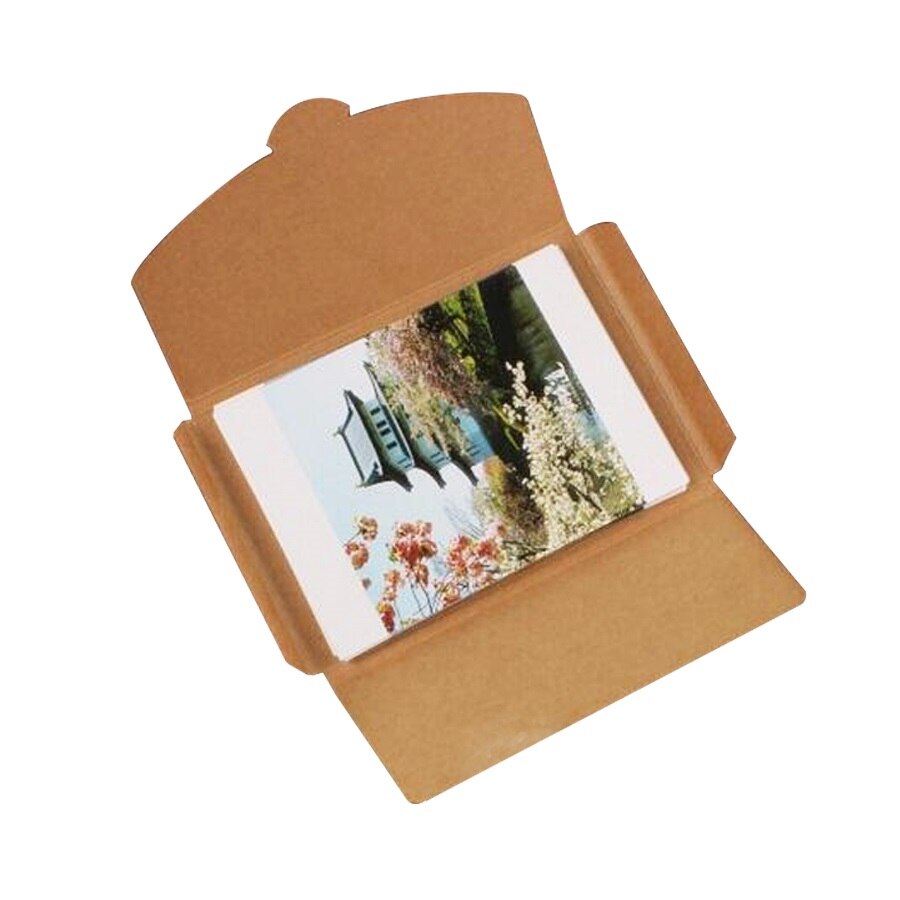 10 Pcs/lot 16x10.5x0.5cm Blank DIY Envelop Black White Kraft Paper Envelope Postcards Greeting Card Cover Photo Packaging Boxes