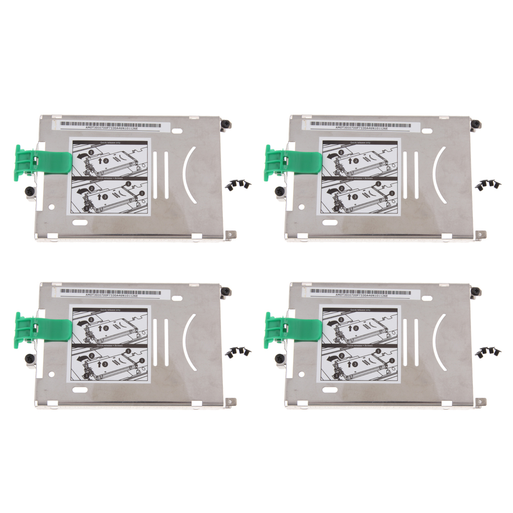 4 Packs Premium Hard Drive HDD SSD Caddy / Enclosure Bay For HP ZBook 15 ZBOOK 17 G1 G2
