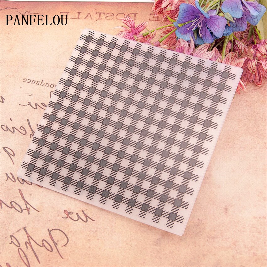 15x15cm Raster linien Präge ordner Kunststoff Für Scrapbooking DIY Vorlage Fondant Kuchen Fotoalbum Karte, Der