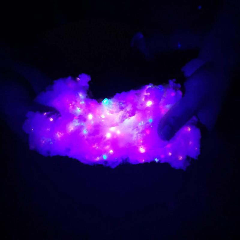 Fluorescent Could Slime Fluffy Glow In Dark Polymer Clay Charms All For Slime Supplies Luminous Glue Plasticine Antistress Toys