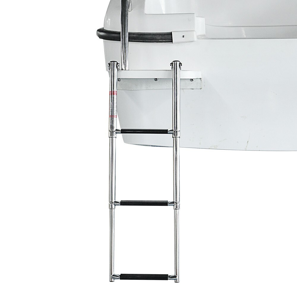 Boat Accessories Marine 3 Step Telescoping Folding Ladder Platform Boarding Swim For Boat Marine
