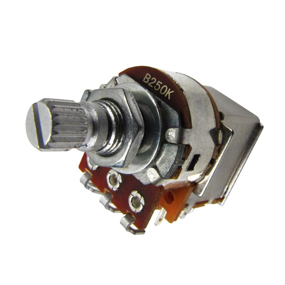 2pcs Push Pull Guitar Potentiometer 500K / 250K Pots Short Shaft 15mm Guitar Accessories: B250K
