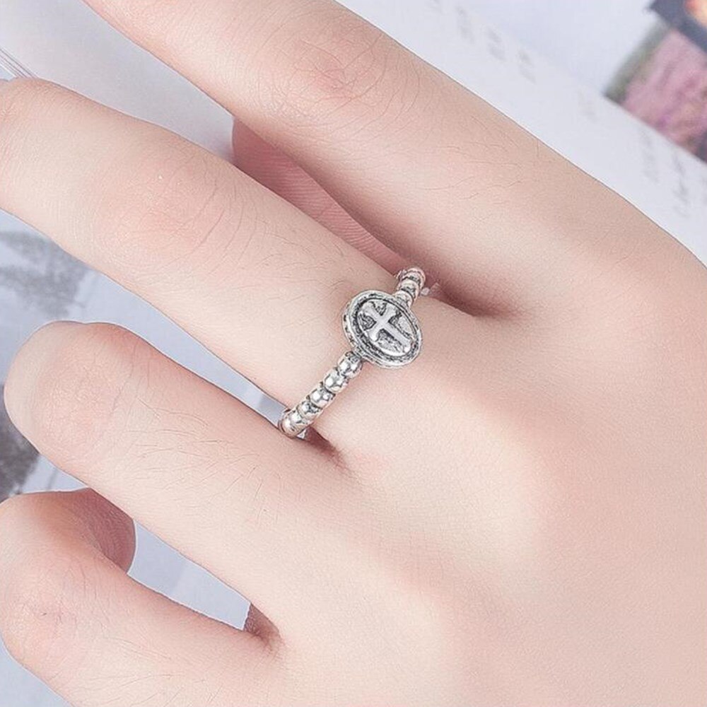 NEHZY 925 bague en argent Sterling de creux femme bijoux de réglable rétro couronne Zircon perle Couple anneau