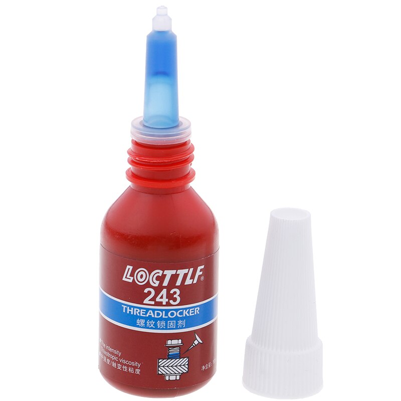 Pegamento de rosca para todo tipo de superficies, adhesivo anaeróbico de 10ml, pegamento 243, resistente al aceite, curado rápido, roscado metálico, 1 unidad