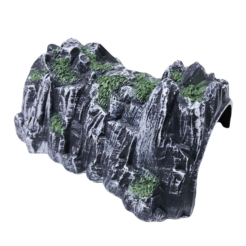 Simulation rockery tog hule tunnel model diy miniature jernbane scene tilbehør simuleret hule scene model legetøj til børn