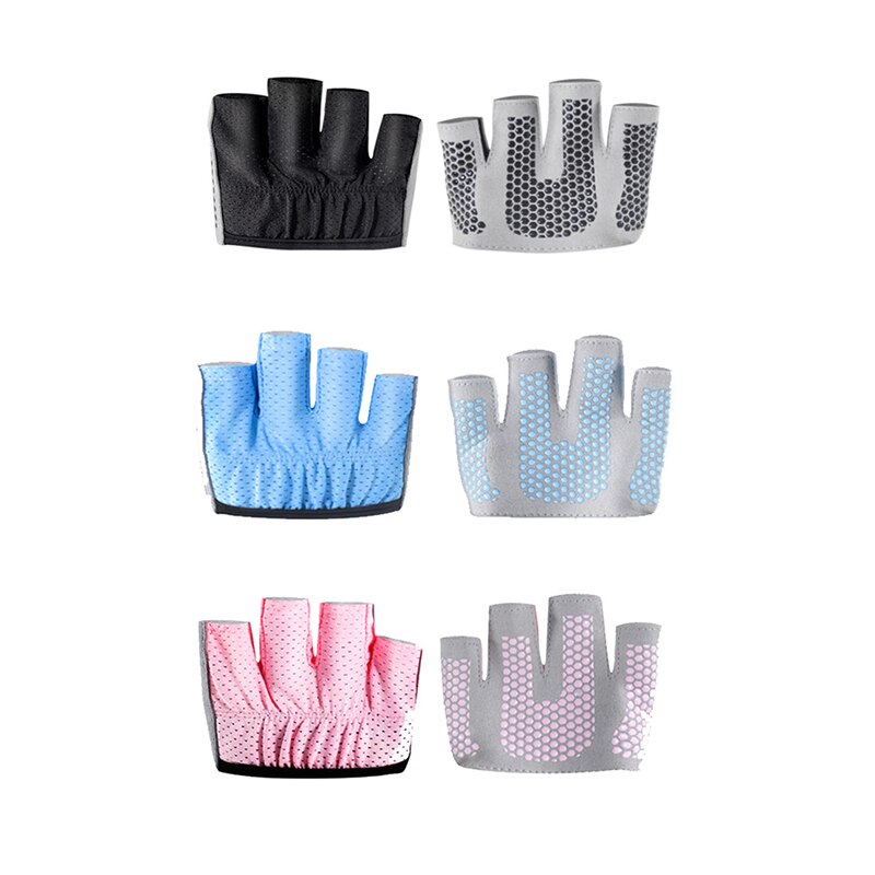 Fitness Gloves Non-Slip Yoga Exercise Half Finger Women gym weightlifting gloves bodybuilding training breathable