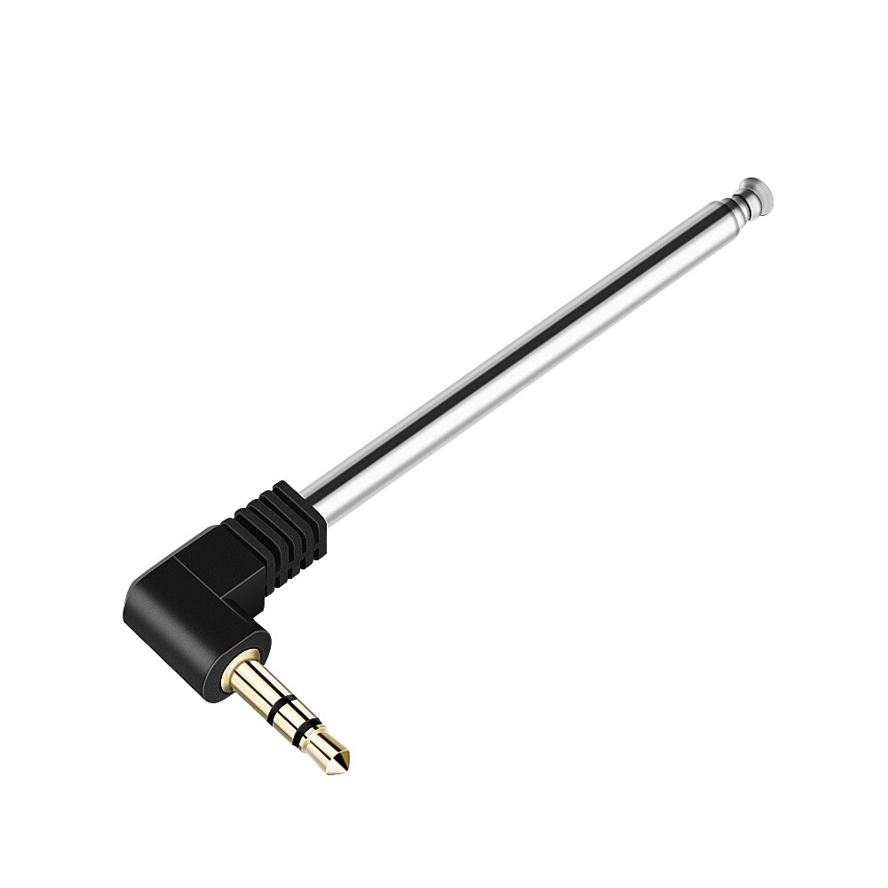1pc 3.5mm Antenna Retractable Aerial Stainless Steel Multi-Purpose Interface FM Radio FM Radio Receiver For Car Mobile Phone
