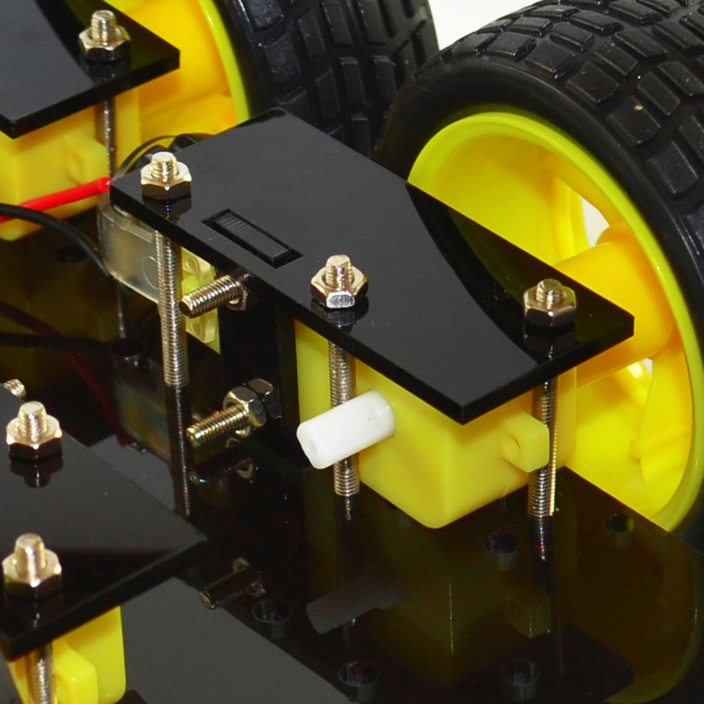 2 capas 4WD chasis de coche inteligente Tracción en las cuatro Ruedas kit de coche inteligente para arduino chasis DIY Kit