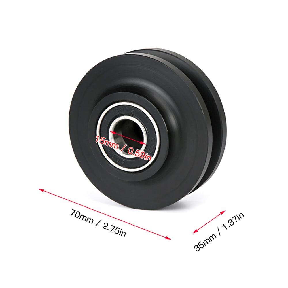 Sliding Barn Door Wheel Set – 4 Pcs U-Groove Pulley With Steel Bearings, Zinc Alloy & Nylon, Smooth & Quiet For Closet Or Shower