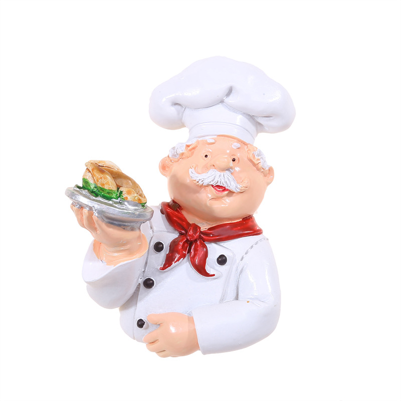 Creatieve Chef Cartoon Keuken Plug Hook Hold Cook Fat Chef Wall Decor Organizer Voor Thuis Keuken Organiseren Plug Houder: Licht Groen