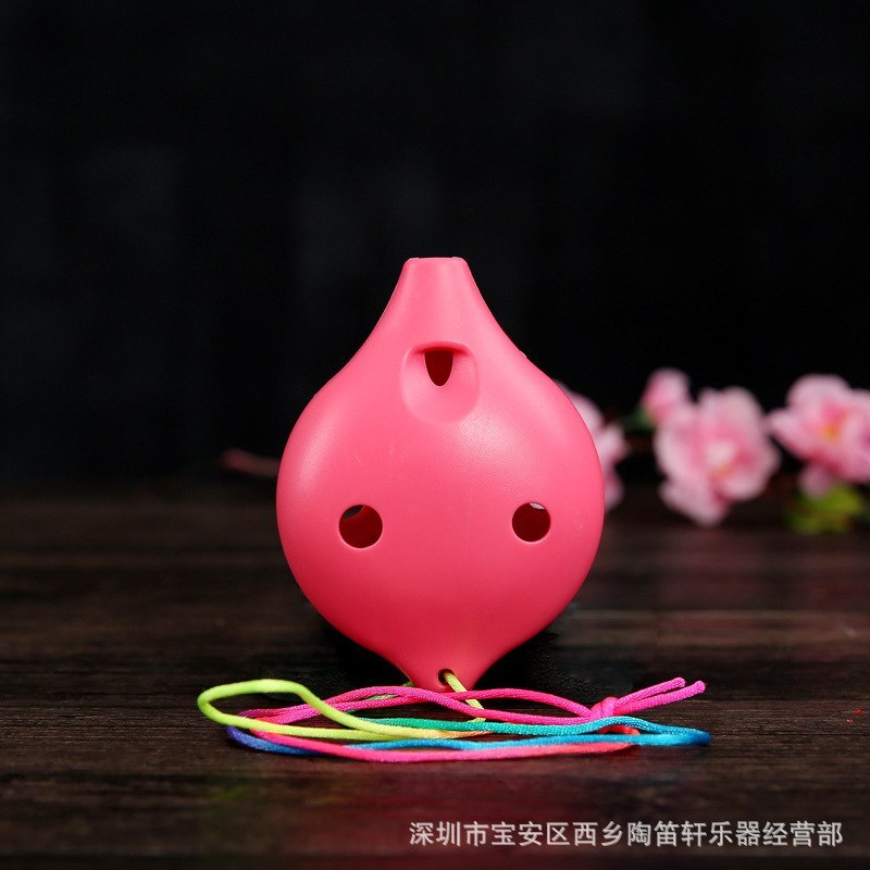 Plastic ocarina alto C 6 hole ocarina student beginner instrument The school shop ocarina Teaching promote the flute