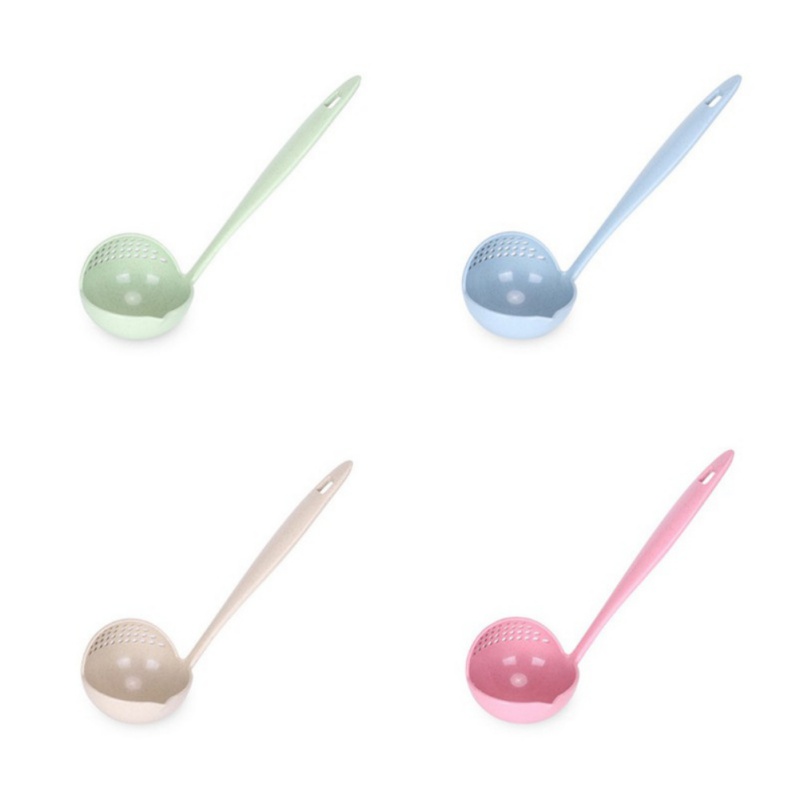 Convenient Pot Tableware Serving Ladle Large Spoon Kitchenware 2 In 1 Soup Spoon Long Shank Kitchen Spoon