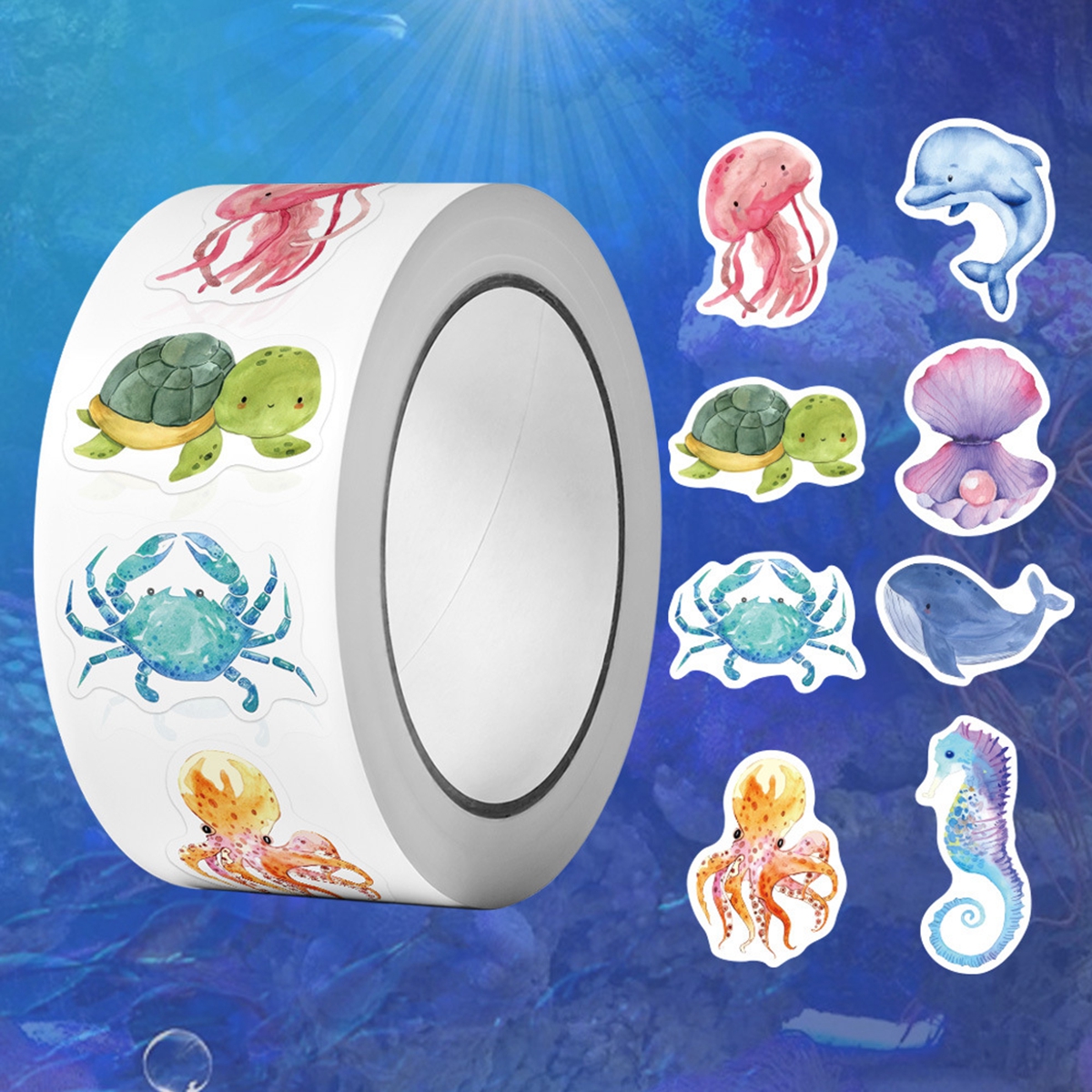 500 stuks/rol bijenstickers leraar beloningsstickers schattige dierenstickers schoolbenodigdheden toenemen rolsticker: Rood