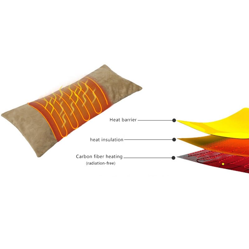 Brown Multifunctional Portable Air Inflatable Pillow for Lower Back Pain,Orthopedic Lumbar Support Cushion