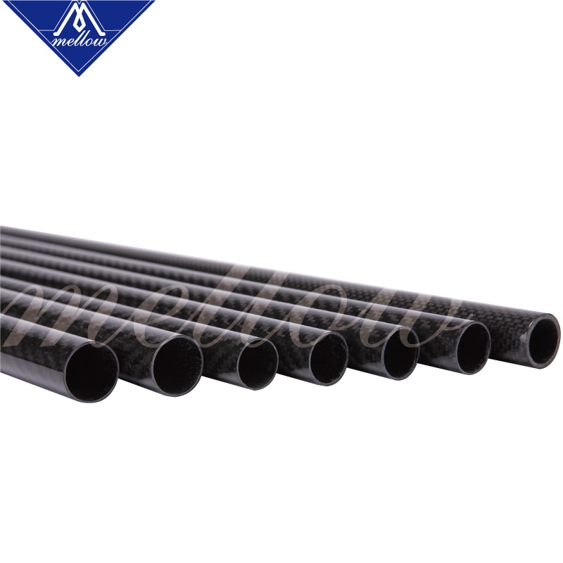 6PCS 3D Printer parts Delta Kossel 6*4mm 100 - 500mm 3K Fiber Carbon Push Rod Parallel Arm Suitable for Mini 5347 k800