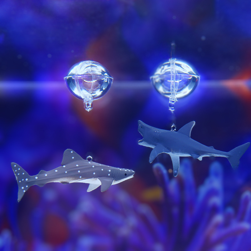 1 set Fish Tank Shark Decoration Floating Ocean Aquarium Ornament Decorations Aquascape Shark Figurine Decor Fish Tank Craft