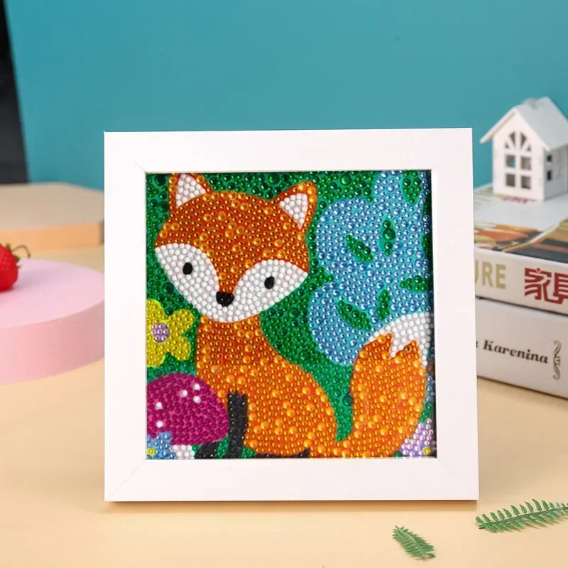 DIY Cartoon Animal Diamond Paintings Children Diamond Stickers Irregular Diamond Stickers Birthday Decoration