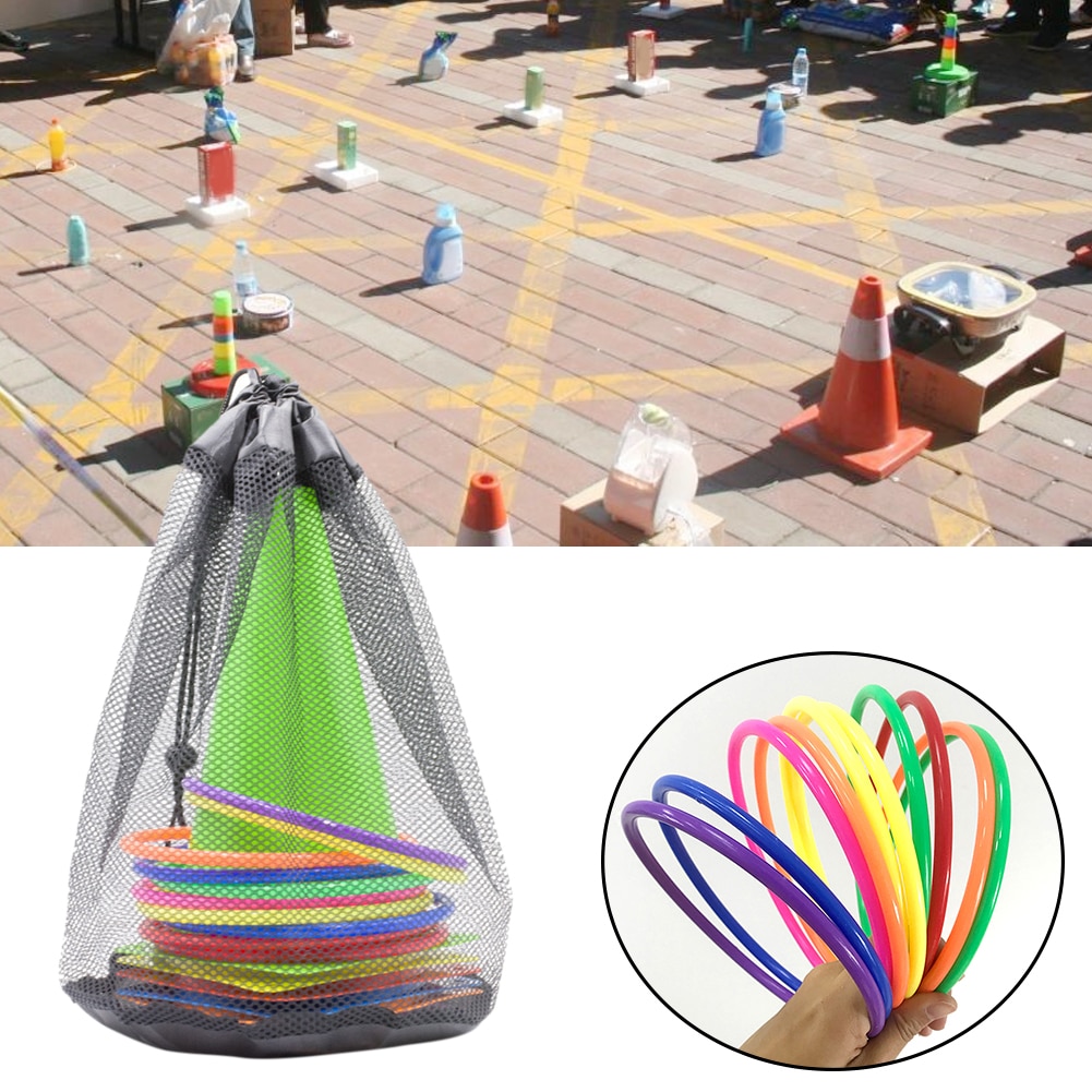 Kids Spel Sensorische Training Ouder Kind Agility Praktijk Interactieve Toss Ring Set Sport Gooien Emmers Outdoor Spelen Hoepel