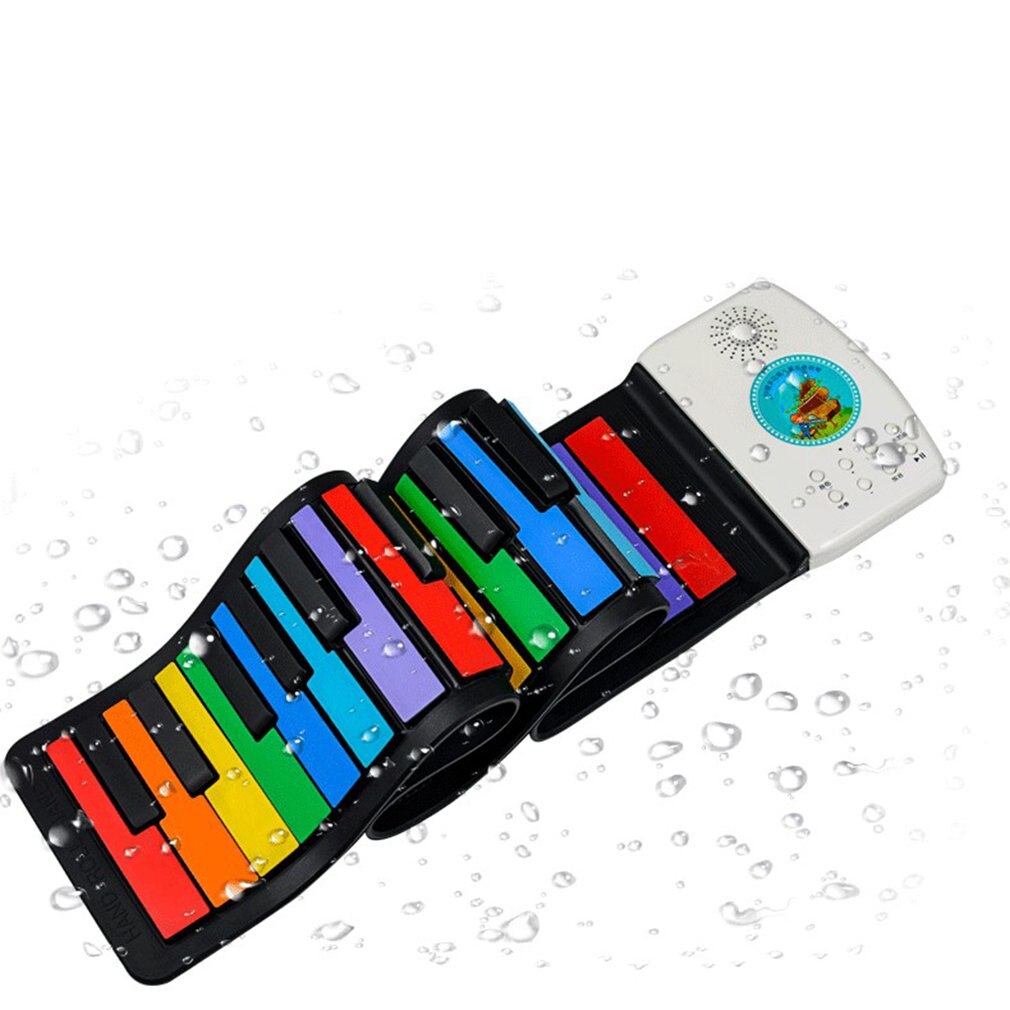 Portable 49-key Early Childhood Education Multifunctional Musical Instrument Hand-rolled Piano: 2