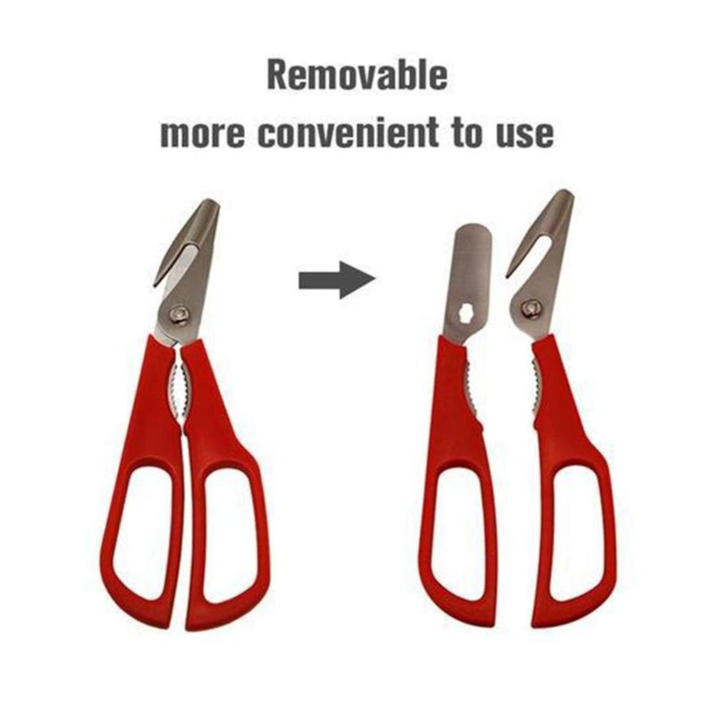 Lobster Fish Shrimp Crab Seafood Scissors Shears Snip Shells Kitchen Tools #2D18