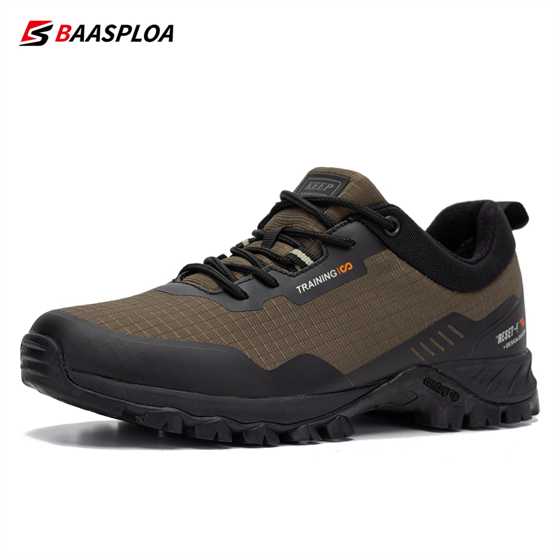 Baasploa Herren Wanderschuhe lässig Ich bin Freien rutsch feste verschleiß feste Turnschuhe männliche wasserdichte bequeme Wanderschuhe
