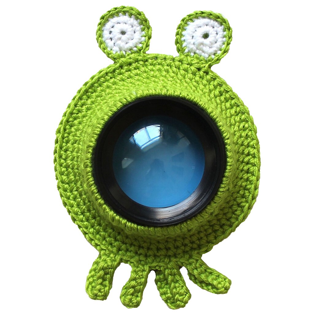 Handmade Knitted Camera Lens Decorative Ring Carton Baby Photo Prop Adorable Guide Toy Doll: NO.5