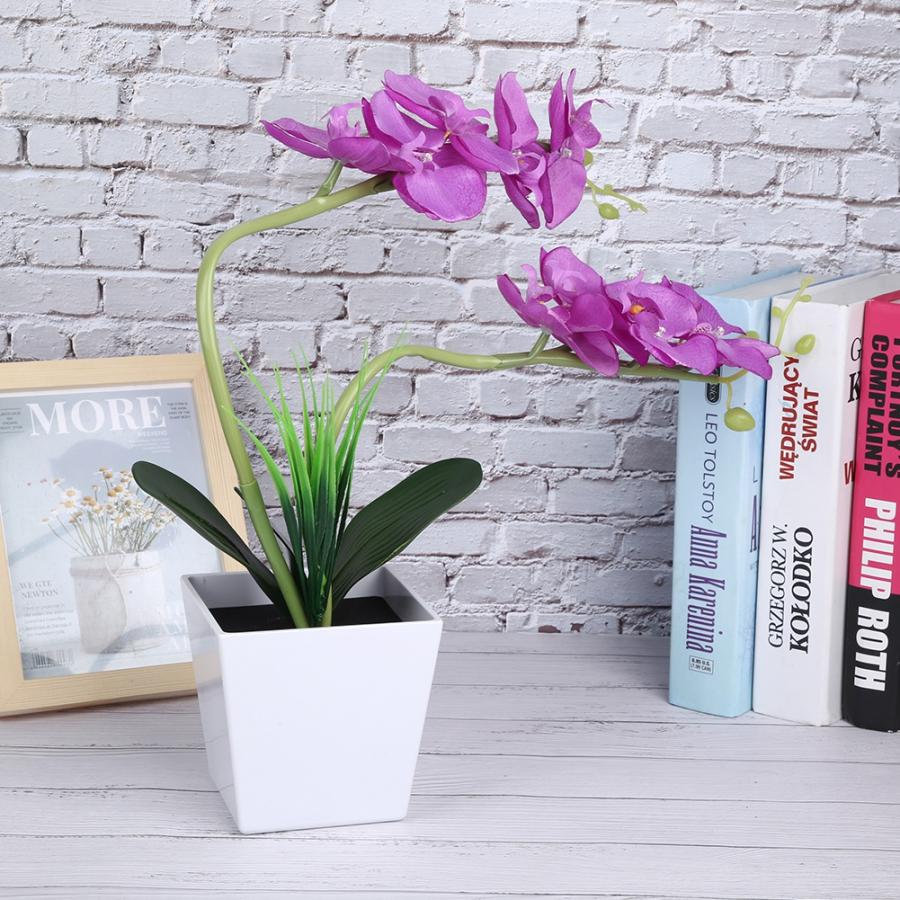 9LED Kunstmatige Bloempot Lamp Simulatie Phalaenopsis Bonsai Bloem Licht Kunstmatige Bloem Licht Diy Home Decoratie