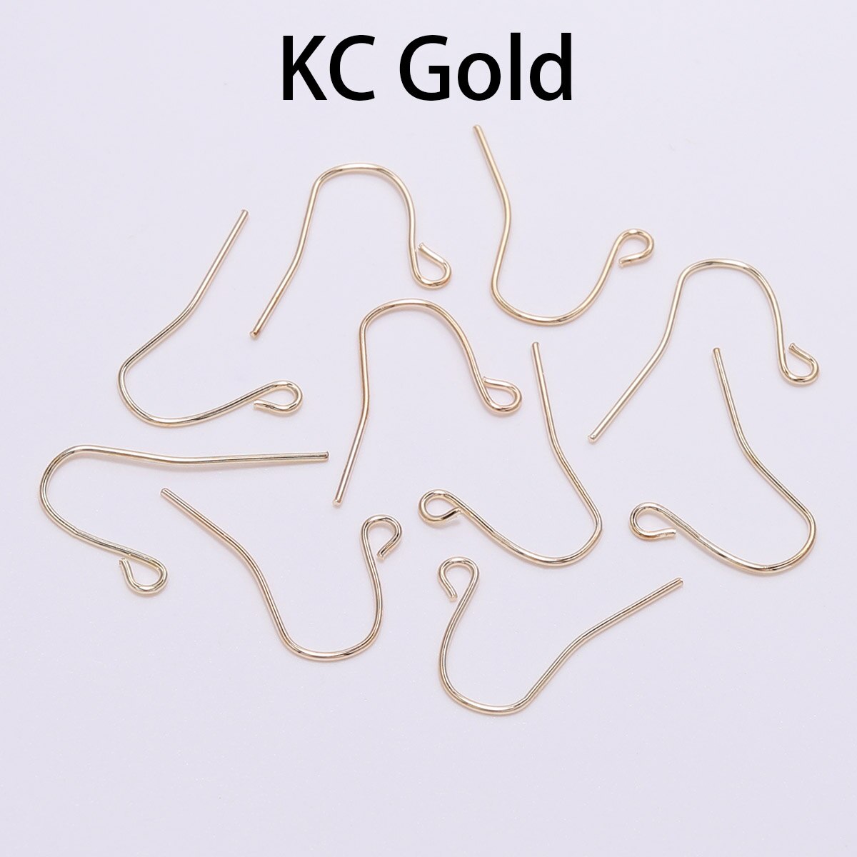 100 pçs/lote 21*12 milímetros Ouro Bronze Brinco Ganchos Earwire Achados Gancho do Ouvido Brincos Fechos Para Fazer Jóias DIY Suprimentos: KC Gold