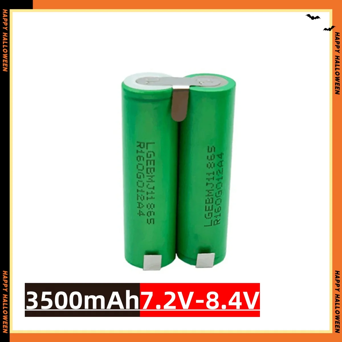 18650MJ1 Li-ion battery 2s1p 1s3p 3s2p 4s2p 5s2p 18650 power pack 3500 MAh 18 V screwdriver 18650 recharable battery: green