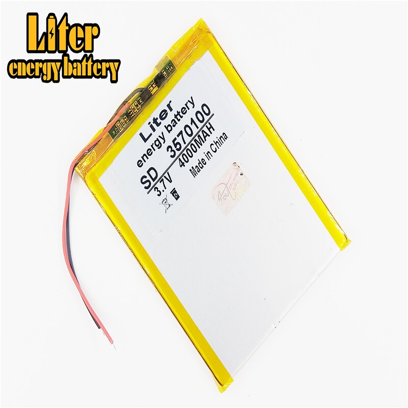 3570100 3.7V 4000MAH 367098 Lithium Tablet polymer battery with Protection Board For 7 inch Tablet PC
