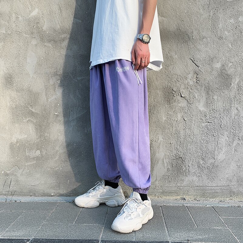 Streetwear bukser menn bukser ankellange løs hofte hopp bukser herre harem joggere uformelt joggebukser menn bukser til menn