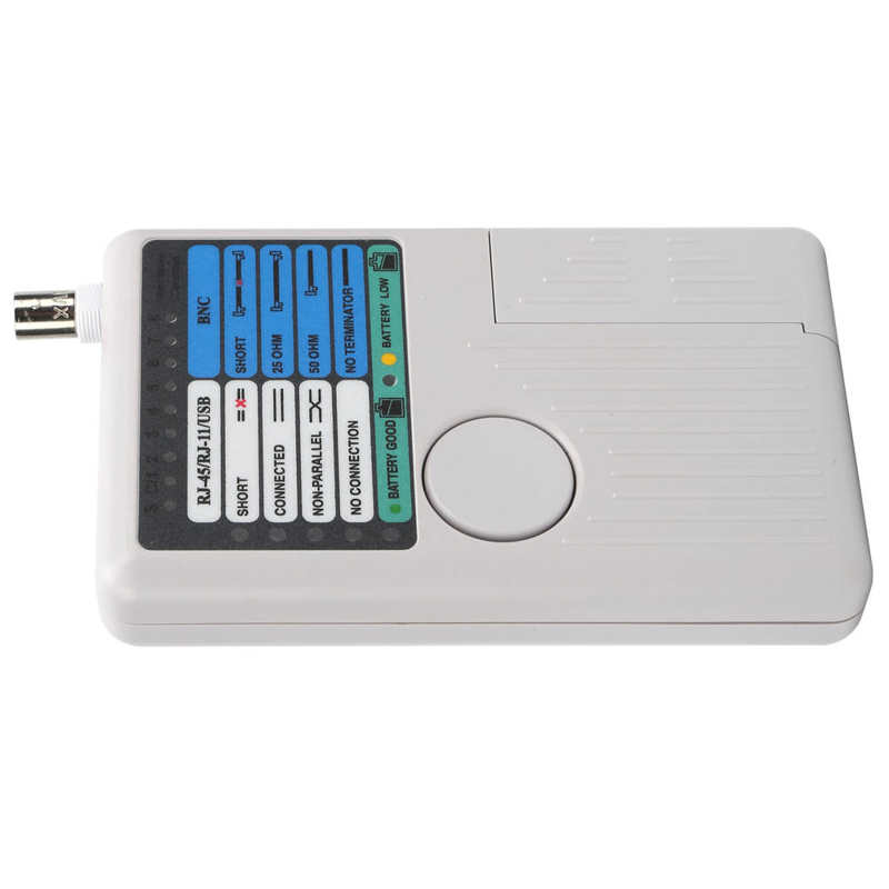 Multifunctional Cable Tester Wire Network Cable Metal Wire Remote Continuity Detection Tool for BNC RJ11 High-Accuracy