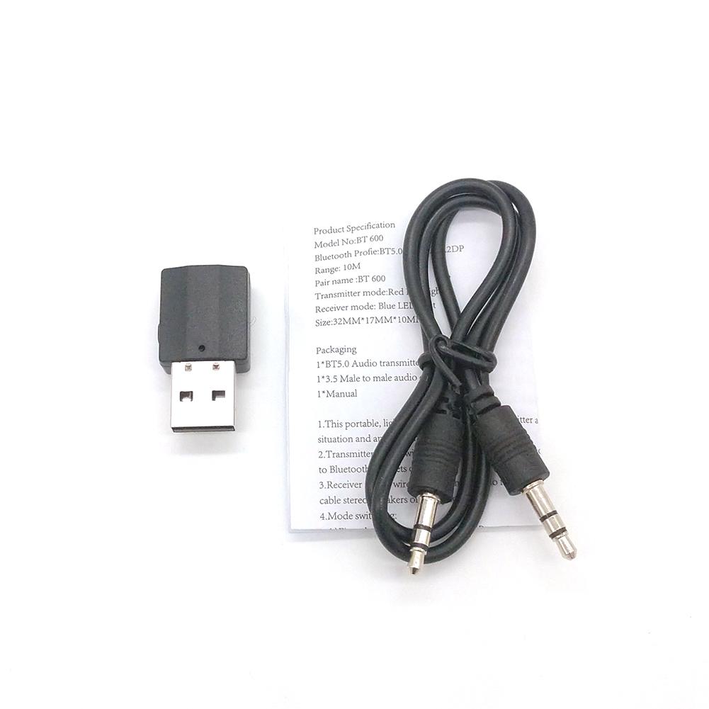 Bluetooth Dongle Adapter 5.0 Wireless USB Audio Adapter For Laptop Speaker Music Bluetooth Receiver Transmitter For TV PC