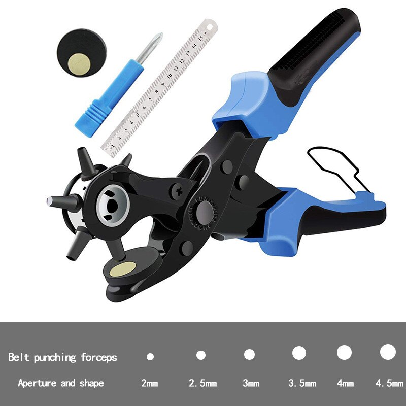 Eyelet and Eyelet Puncher Tool Scrapbook Kit DIY Manual Tools Kit Belt Hole Punch Plier Set for Belts Watch Bands Straps DIY