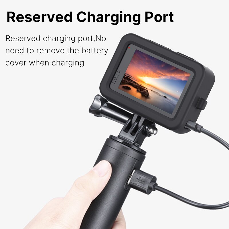 Ulanzi GoPro 9 10 Silicone Case for GoPro hero 9 10 black Protection Case Frame With Suction Cup Lanyard Camera Accessories