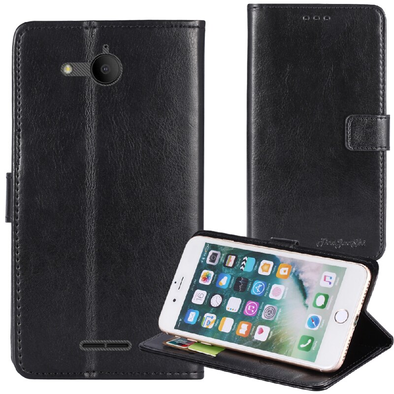 TienJueShi Book Stand Protection Leather Cover Phone Case For Alcatel Ideal Xtra 5059R Tetra 4G LTE 5041C Shell Wallet Etui Skin