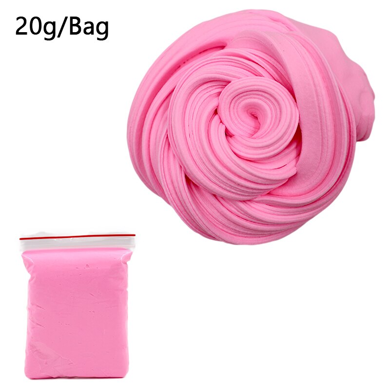 20g Fluffy Foam Slime Clay Ball Supplies DIY Light Soft Cotton Charms Slime Fruit Kit Cloud Craft Antistress Kids Toys: Pink