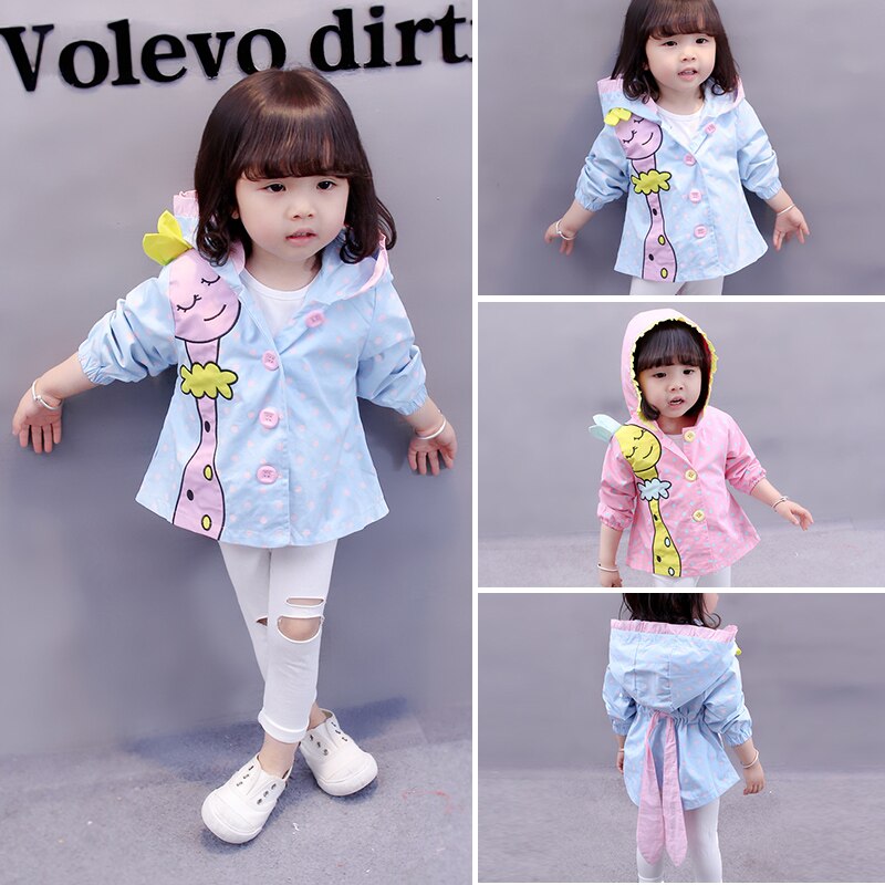 Baby girl winter jacket spring and autumn toddler jacket girls printed long sleeve clothing girls jacket baby cardigan 12m