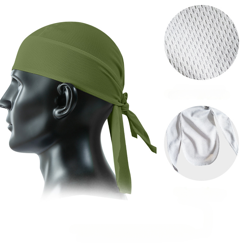 Unisex Quick Dry Camo Cycling Cap Head Scarf Men Running Riding Bandana Headscarf Camo Printing Cap Headband Men Head Scarf: Yellow