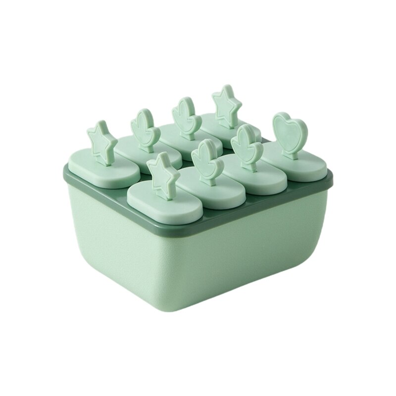 Cute Plastic Popsicles Mold DIY Teething Mini Cute Popsicles Shape for Babby: Green