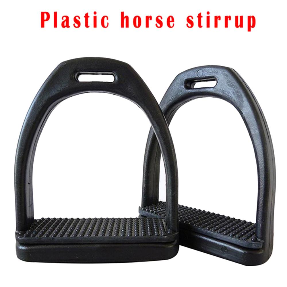 2PCS / Set durable Non-slip stirrup adult with wear-resistant rubber pad stirrup portable equestrian safety equipment