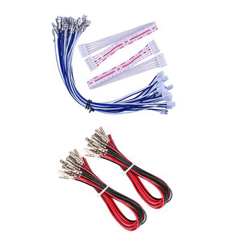 Arkade DIY Bausatz Teil 2X 8 Weg Joystick + 16X LED Beleuchtet drücken Tasten + 2 Spieler + Münze Für Himbeere Pi 3B Modell