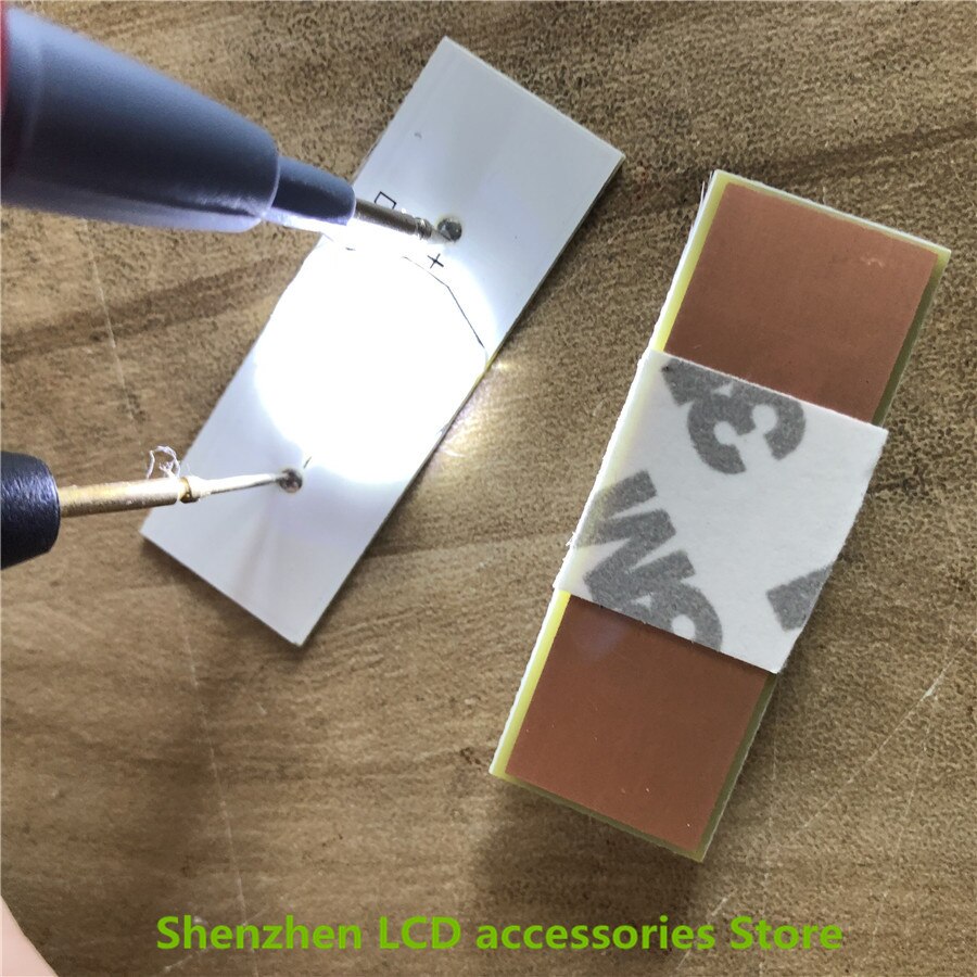 100 Pieces/lot 6V SMD Lamp Beads with Optical Lens Fliter for LED Strip Bar,Repair TV