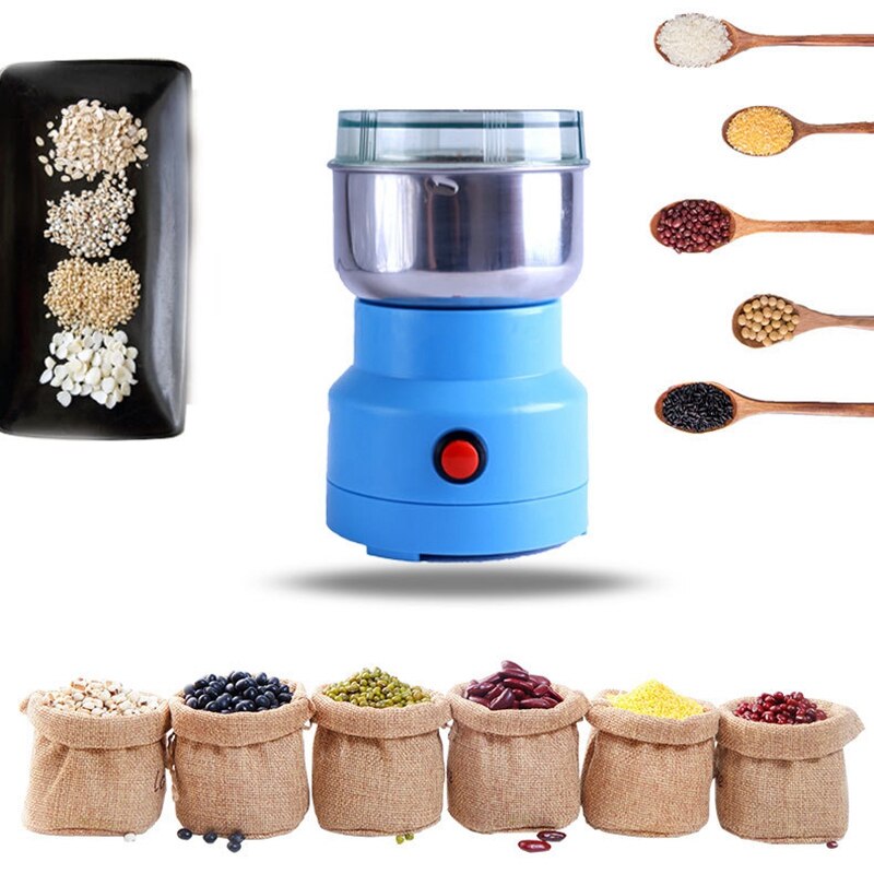 Electric Food Blender Grain Grinder Small Portable Blender Medicinal Herbs Powder Mixer Dry Grinding