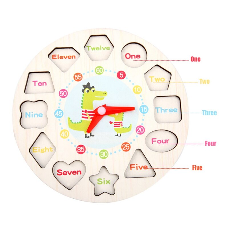 Mha Onderwijs Klok Speelgoed Diy Voorschoolse Kinderen \ 'S Vroege Leermiddelen Math Houten Speelgoed Threading Digitale Klok